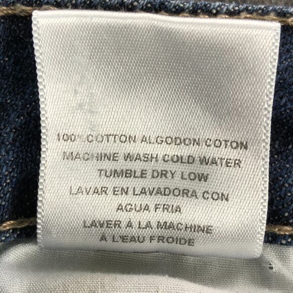 Hidden Women Jeans 11 Cropped Straight High Rise Medium Wash Distressed USA Made - Picture 8 of 13